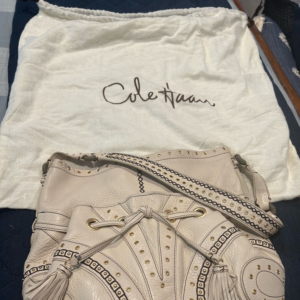 Cole Haan Ivory Shoulder Bag